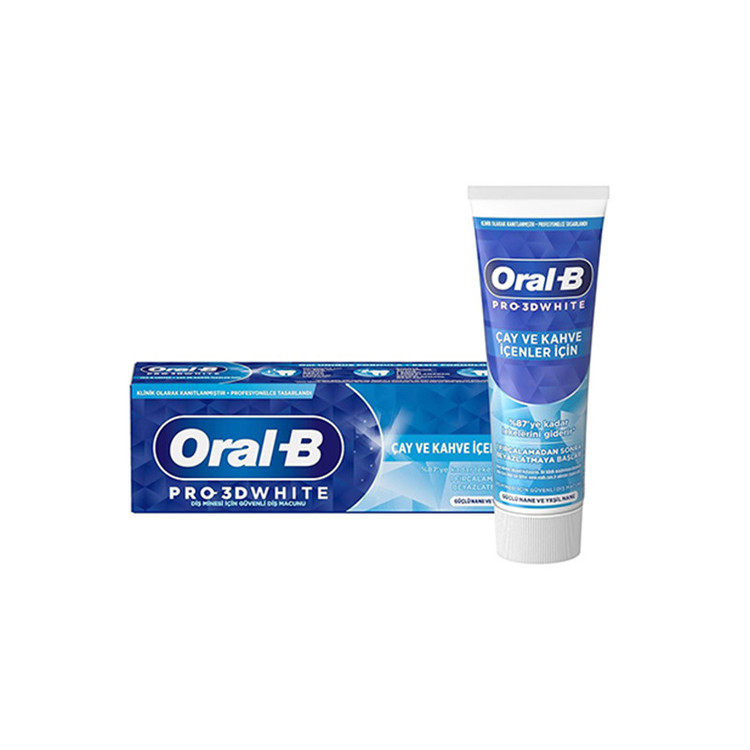 خميردندان برند اورال بی مدل PRO 3D WHITE حجم 75 میلیلیتر