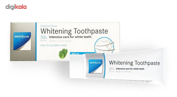 خمیر دندان سفید کننده وایت اسمایل مدل Whitening کد01