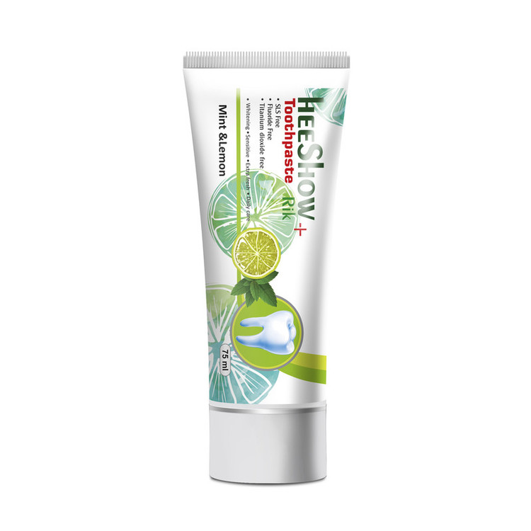 خمیر دندان هیشو ریک مدل mint & lemon حجم 75 میلی لیتر