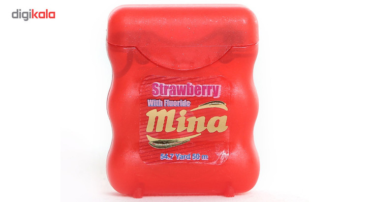 نخ دندان مینا مدل Strawberry Narrow