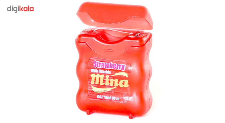 نخ دندان مینا مدل Strawberry Narrow