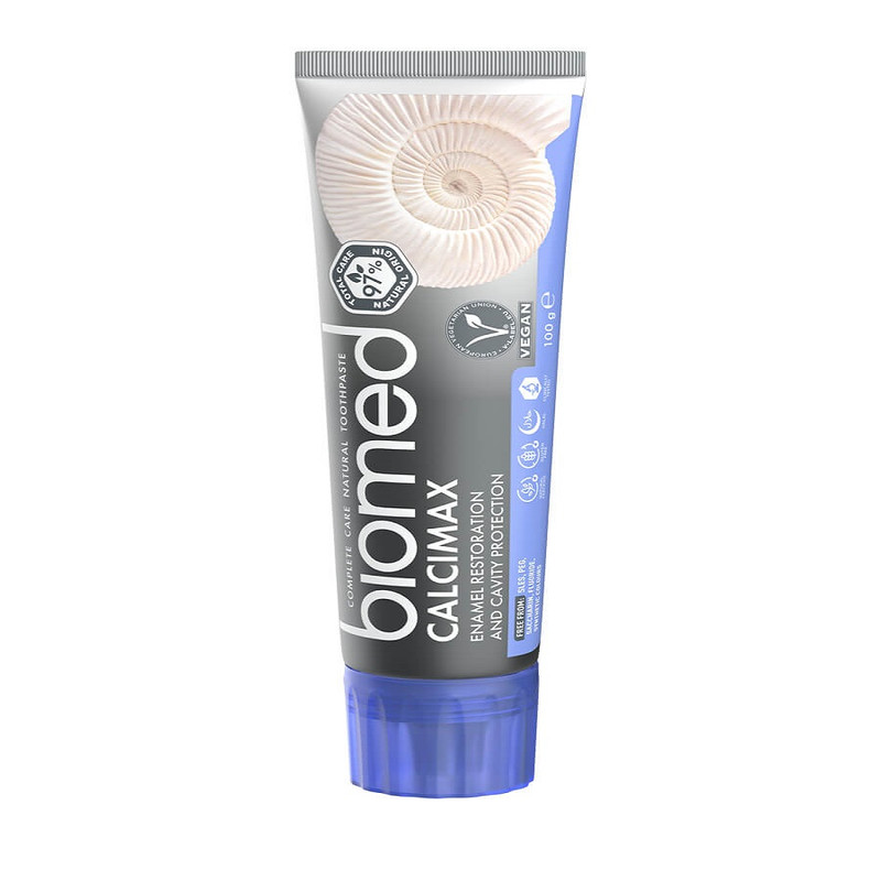 خمیر دندان سفید کننده بیومد مدل calcimax وزن 100 گرم