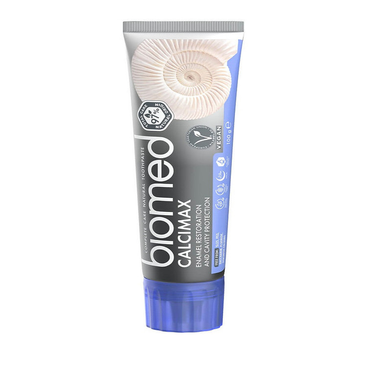 خمیر دندان سفید کننده بیومد مدل calcimax وزن 100 گرم