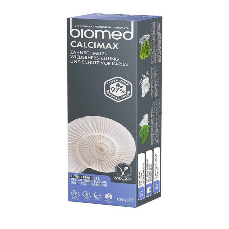 خمیر دندان سفید کننده بیومد مدل calcimax وزن 100 گرم