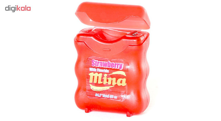 نخ دندان مینا مدل Strawberry Narrow بسته 2 عددی