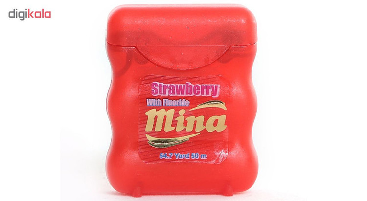 نخ دندان مینا مدل Strawberry Narrow بسته 2 عددی