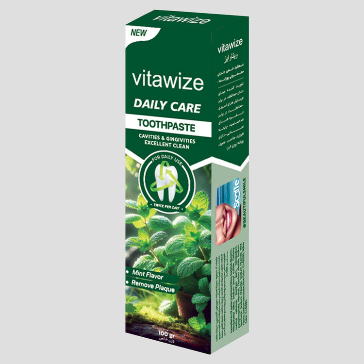 خمیر دندان روزانه ویتاوایز مدل daily care وزن 100 گرم