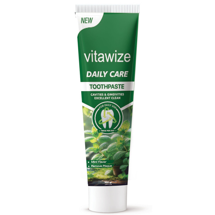 خمیر دندان روزانه ویتاوایز مدل daily care وزن 100 گرم