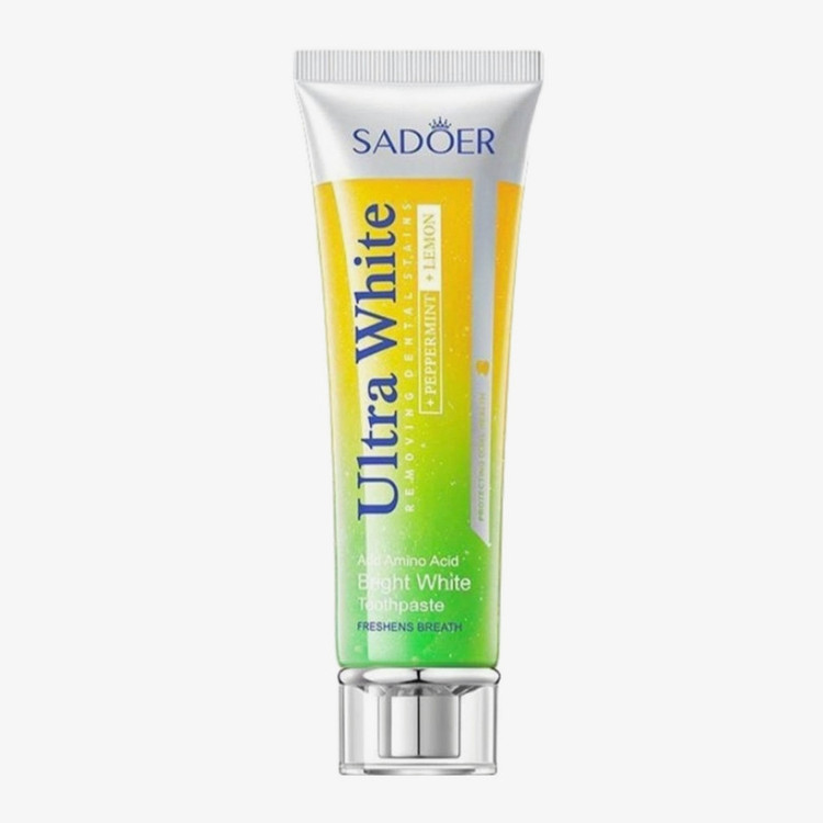 خمیر دندان سفید کننده سادور مدل ultra white با طعم نعناع و لیمو وزن 100 گرم