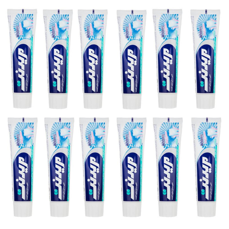 خمیر دندان مریدنت مدل Extra Whitening حجم 130 میلی لیتر بسته 12 عددی